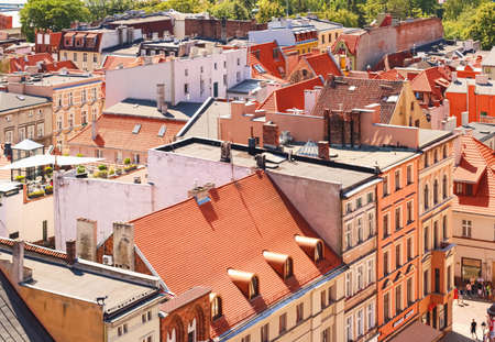 Torun, Poland circa May, 2020: Historical buildings in the Old Town