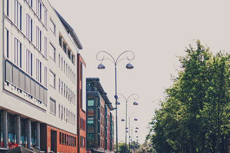 Amsterdam, Netherlands circa April 2020: Main downtown street in the city center of Amsterdam in Netherlandsのeditorial素材