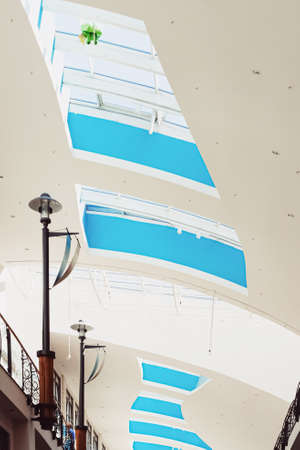 Warsaw, Poland circa May, 2020: Interior design details of a shopping mall