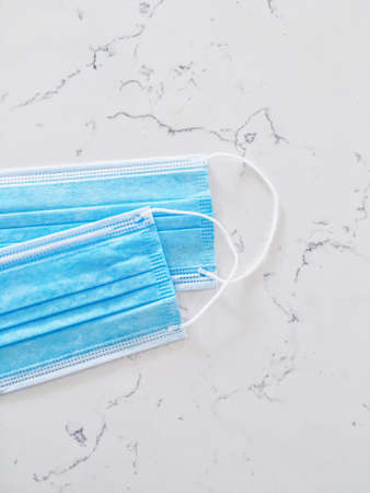 Surgical face masks for preventing infection during coronavirus pandemic, healthcare and hygiene
