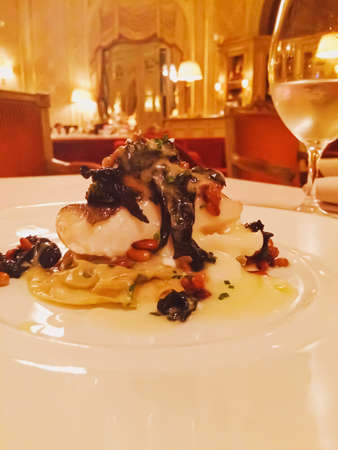 Barcelona, Spain circa April, 2020: Room service in a luxury five star hotel El Palace in Barcelona, Spainのeditorial素材