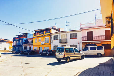 Velez-Malaga, Spain circa June, 2019: Streets of Velez-Malaga, small town in Andalucia region in Spainのeditorial素材