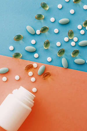 Medical pills and drugs, medicine for health care and clinical therapy