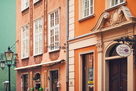 Gdansk, Poland circa January, 2020: Historical building in the Old Town in Gdansk, Polandのeditorial素材