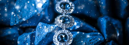Luxury diamond bracelet, jewelry and fashion brandsの写真素材