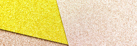 Blush pink and yellow shiny glitter paper background, abstract and holiday backdrops