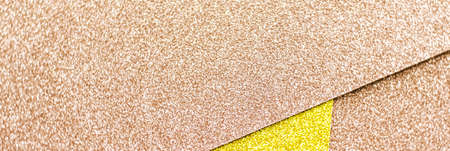 Blush pink and yellow shiny glitter paper background, abstract and holiday backdrops