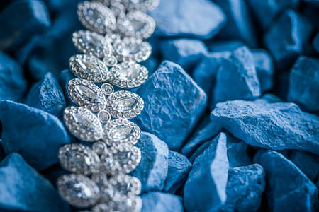 Luxury diamond bracelet, jewelry and fashion brandsの写真素材