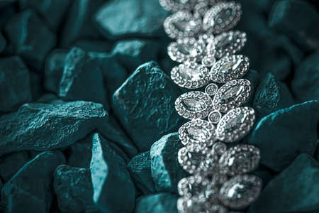 Luxury diamond bracelet, jewelry and fashion brandsの写真素材