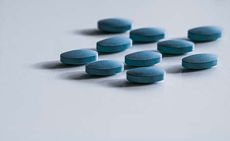 Mint pills as herbal medication, pharma brand store, probiotic drugs as nutrition healthcare or diet supplement products for pharmaceutical industry adsの写真素材