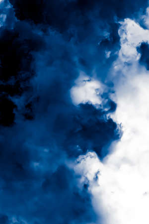 Minimalistic blue cloudy background as abstract backdrop, minimal design and artistic splashesの写真素材