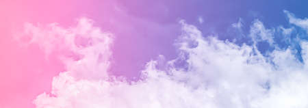 Fantasy blue sky and clouds, spiritual and nature backgroundsの写真素材