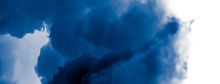 Minimalistic blue cloudy background as abstract backdrop, minimal design and artistic splashes