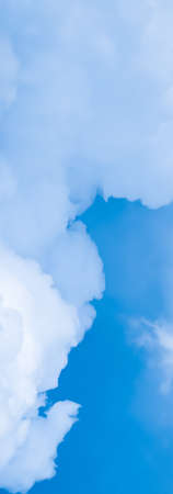 Dreamy blue sky and clouds, spiritual and nature backgroundsの写真素材