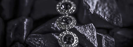 Luxury diamond bracelet, jewelry and fashion brandsの写真素材