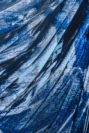 Blue abstract background, painting and arts