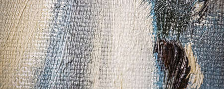 Stroke, artwork and palette concept - Abstract vintage brush strokes on canvas background
