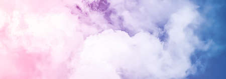 Fantasy blue sky and clouds, spiritual and nature backgrounds