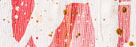 Artistic brush strokes and paint splashes as abstract art and minimalistic background, contemporary...