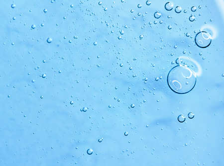 Blue gel lotion texture as cosmetics background, hygiene and science closeupの写真素材