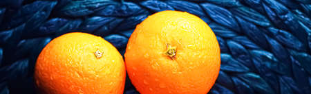 Organic oranges fresh from the garden, healthy food and fruits