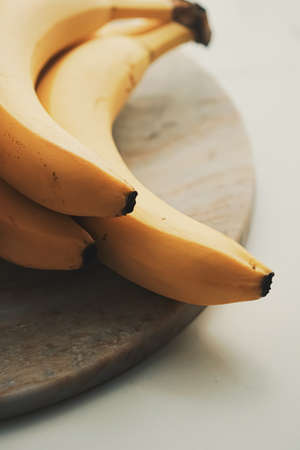 Fresh ripe bananas as healthy food, organic fruits and diet