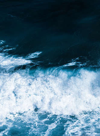 Ocean waves as coastal background, beach holiday destination and luxury travel