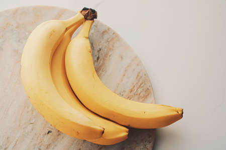 Fresh ripe bananas as healthy food, organic fruits and dietの写真素材