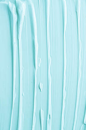 Mint cosmetic texture background, make-up and skincare cosmetics cream product, luxury beauty brand, holiday flatlay design or abstract wall art and paint strokesの写真素材