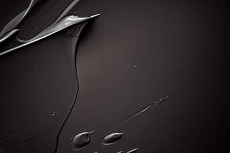 Black cream texture background, cosmetic product and makeup backdrop for luxury beauty brand, holiday banner design, abstract wall art or artistic paint brush strokeの写真素材