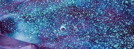 Abstract liquid banner background, paint splash, swirl pattern and water drops, beauty gel and cosmetic texture, contemporary magic art and science as luxury flatlay designの写真素材