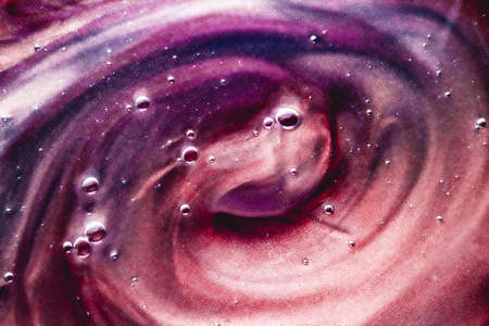 Abstract liquid background, paint splash, swirl pattern and water drops, beauty gel and cosmetic texture, contemporary magic art and science as luxury flatlay designの写真素材