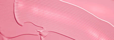 Pink lipstick or lip gloss texture as cosmetic background, makeup and beauty cosmetics product for luxury brand, holiday flatlay backdrop or abstract wall art and paint strokesの写真素材