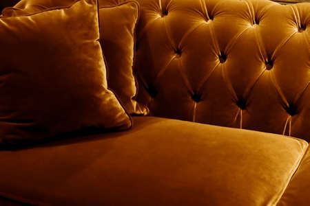 Home decor, interior design and luxury furniture background, sofa and pillow detailの写真素材