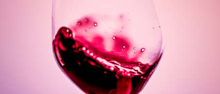 Premium red wine in crystal glass, alcohol drink and luxury aperitif, oenology and viticulture...
