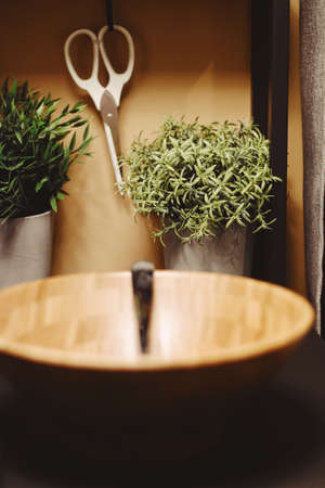 Home decor and interior design in modern house or apartment, luxury furniture and decoration detailsの写真素材