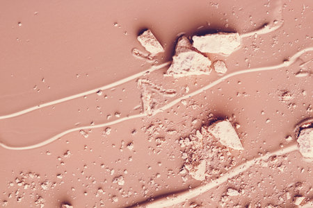 Cosmetic texture flatlay, beauty and make-up backgroundの写真素材