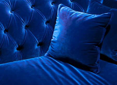 Home decor, interior design and luxury furniture background, sofa and pillow detailの写真素材