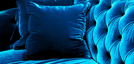 Home decor, interior design and luxury furniture background, sofa and pillow detailの写真素材