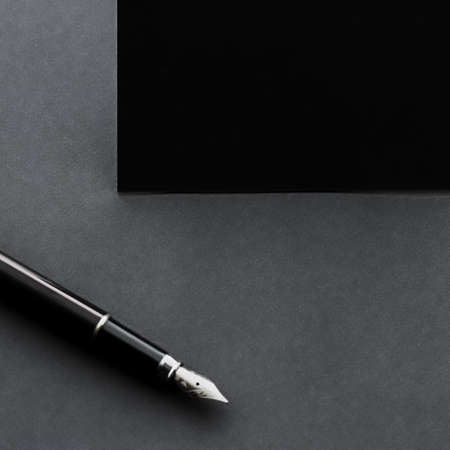 Blank business card for corporate mockup and minimalistic brand identity designの写真素材