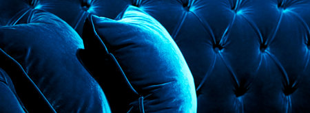 Home decor, interior design and luxury furniture background, sofa and pillow detailの写真素材