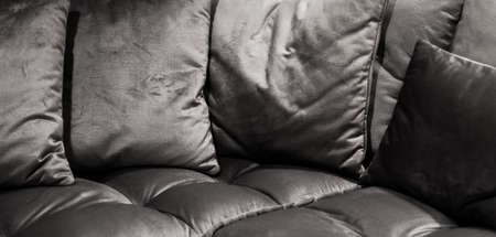 Home decor, interior design and luxury furniture background, sofa and pillow detail