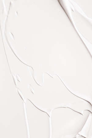 Skincare cosmetics and cream product texture or antibacterial liquid soap for hand washing for virus protection and hygiene, holiday flatlay design or abstract wall art and paint strokesの写真素材