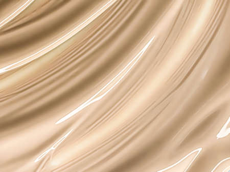 Glossy cosmetic texture, beige liquid foundation or concealer as beauty make-up product background, skincare cosmetics and luxury makeup brand design conceptの写真素材