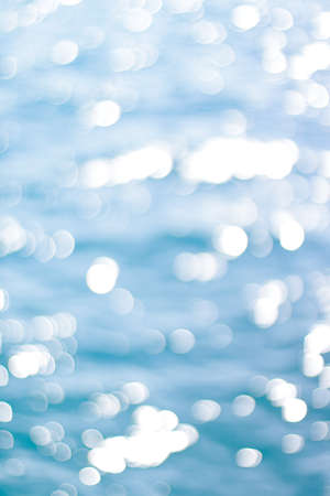 Blurry blue sea water background, dark ocean as nature and environmental design concept