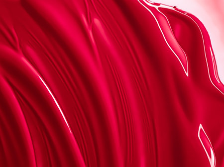 Glossy red cosmetic texture as beauty make-up product background, skincare cosmetics and luxury makeup brand design conceptの写真素材