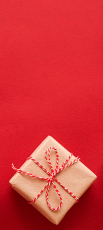 Christmas gifts, boxing day and traditional holiday presents flat lay, classic xmas gift boxes on...