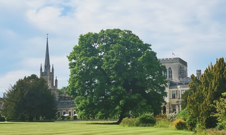 Hertfordshire, England circa summer 2022: Ashridge House and gardens, illustrative editorialのeditorial素材