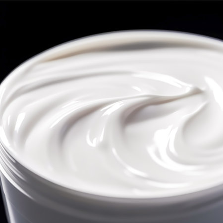 Skincare, cosmetics and beauty product, pure white cream lotion texture as abstract background, post-processed, generative aiの素材