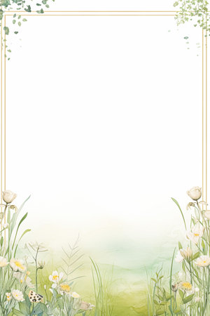 Book cover, digital paper illustration and greeting card design, English countryside style blank vintage art background for printable stationery, book page and ebook ideaの素材